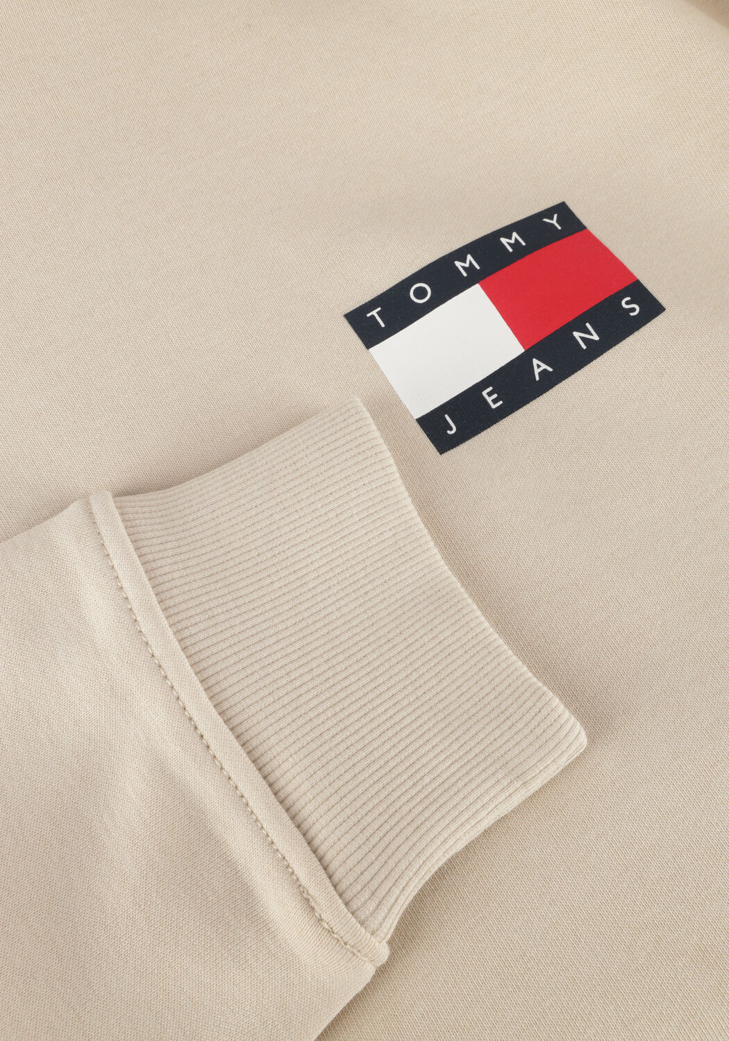TOMMY JEANS TJM REG ESSENTIAL FLAG HOOD EXT Pulls & Gilets en beige - large