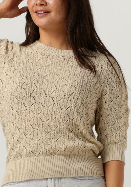 MINUS T-shirt LAMINA HALF SLEEVE KNIT PULLOVER Sable - large