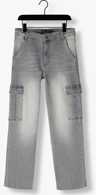 Lichtgrijze FRANKIE & LIBERTY Straight leg jeans INDEPENDANT CARGO - large