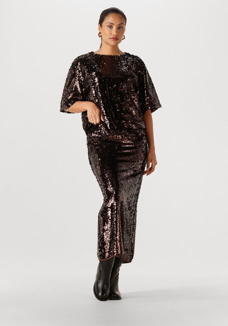 EDITED Jupe maxi DAKARA SKIRT Bordeaux - large