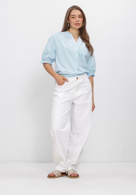 Blauwe MSCH COPENHAGEN  MSCHMARCA DOTTEN 2 4 SHIRT - large