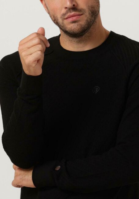CAST IRON Pull CREWNECK COTTON ACRYLIC CREWNECK en noir - large