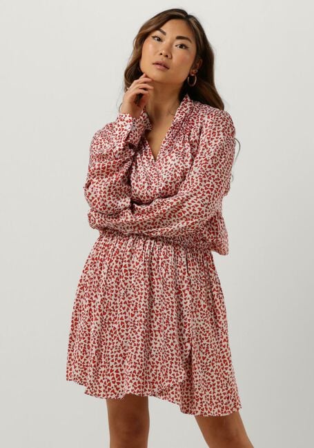 EST'SEVEN Mini robe EST’JOURNEE DRESS BAMBU en rouge - large