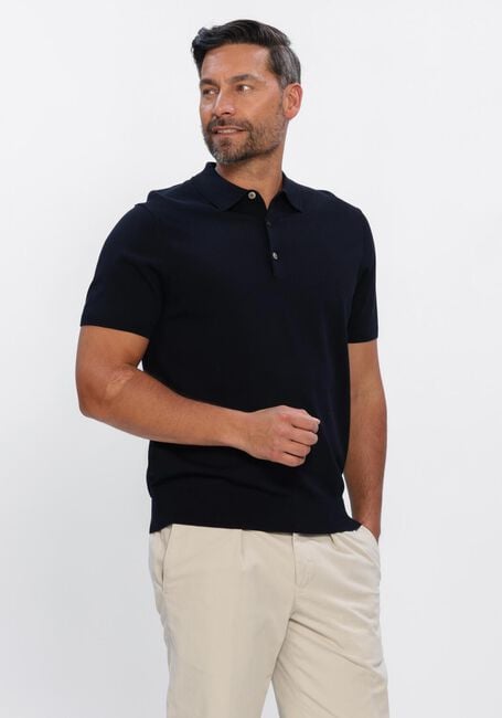 PROFUOMO Polo POLO SS LUXURY BASIC Bleu fonc&eacute; - large