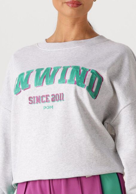 Grijze POM AMSTERDAM Truien/vesten SWEATER UNWIND - large