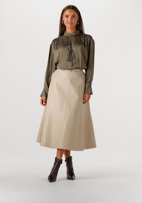 Olijf SUMMUM  TOP BOW SILKY TOUCH - large