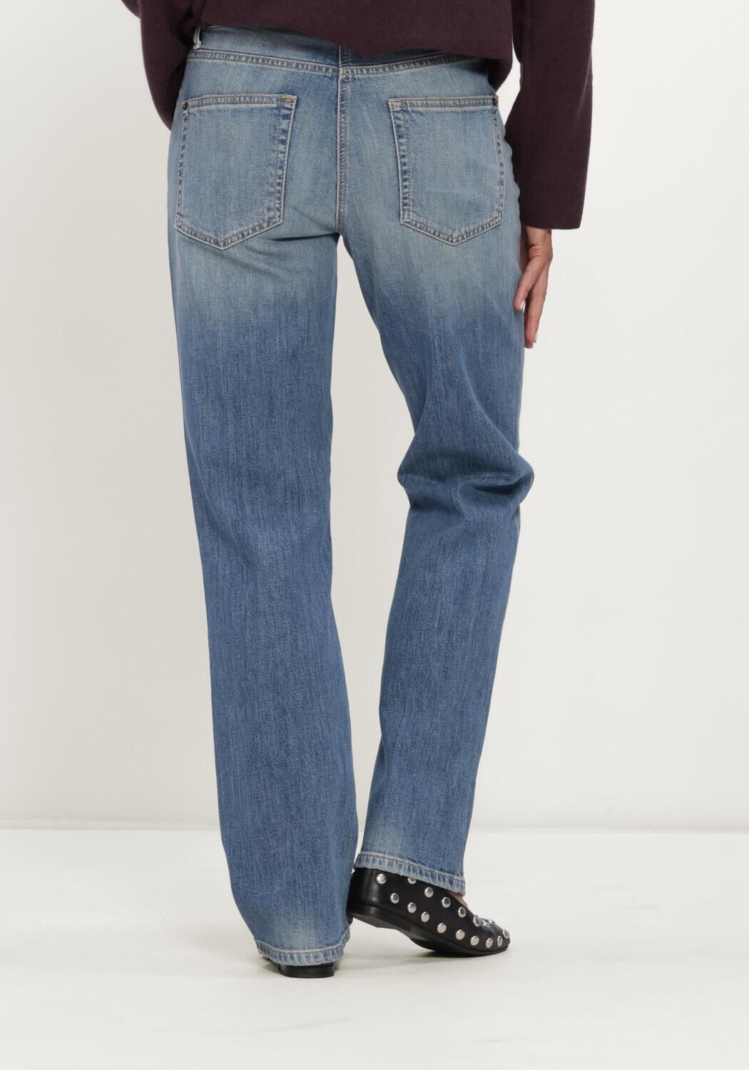 Lichtblauwe CAMBIO Straight leg jeans GINI LONG STUDIO87 - large