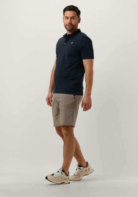 PUREWHITE Polo POLO WITH BUTTON PLACKET AND SMALL PRINT ON CHEST Bleu fonc&eacute; - large