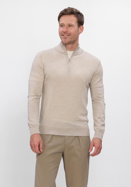 PROFUOMO Pull EXTRAFINE MERINO en beige - large