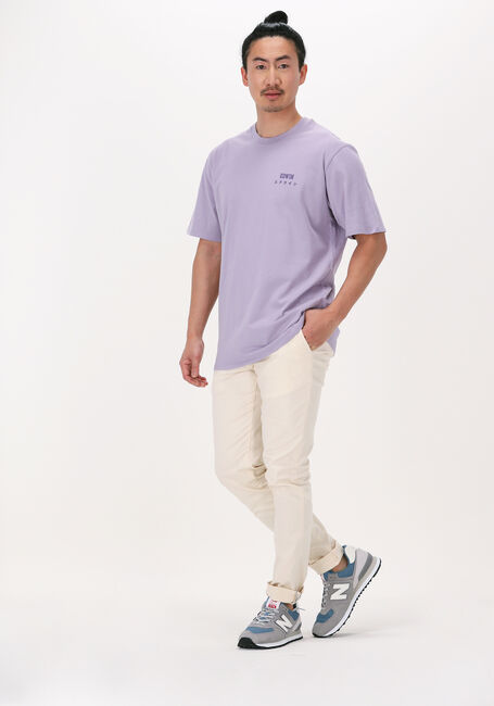 EDWIN T-shirt EDWIN LOGO CHEST TS en violet - large
