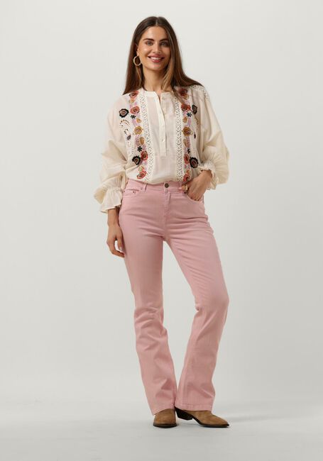 SUMMUM Flared jeans FLARED PANT STURDY STRETCH TWILL en rose - large