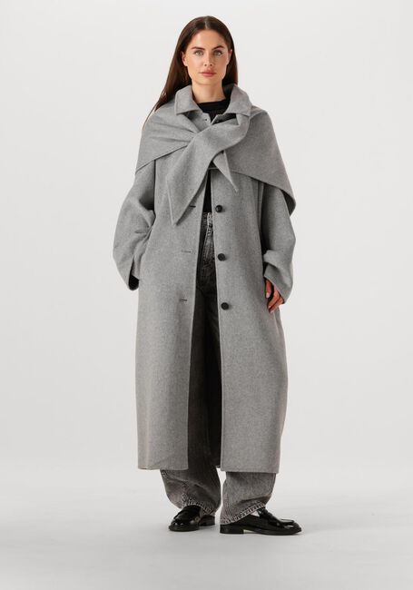 EDITED Manteau ALEA WOOL COAT en gris - large