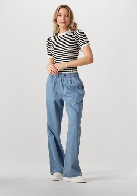 MINUS Pantalon large BORA MID WAIST PANT en bleu - large