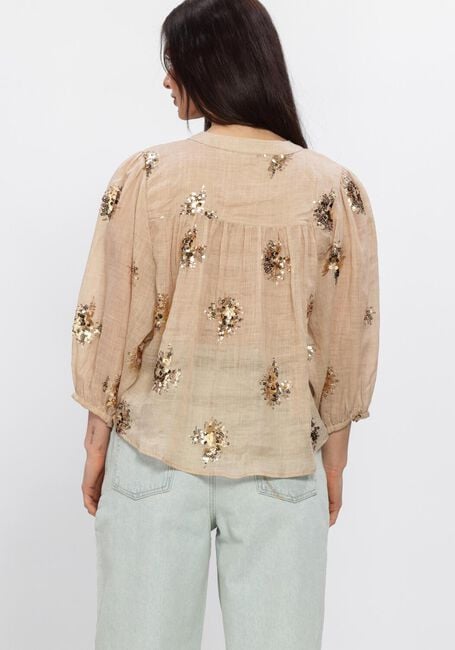 NUKUS LYNN BLOUSE PAILLET Blouses en beige - large
