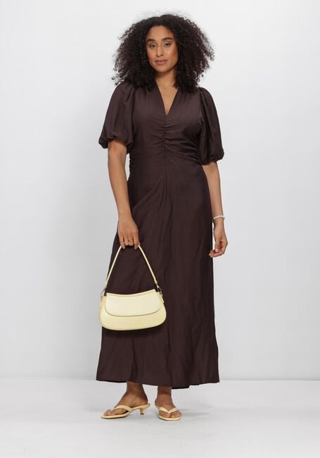 CO'COUTURE Robe maxi HERACC SS PUFF DRESS en marron - large