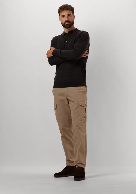 PROFUOMO Polo POLO LONG SLEEVE en marron - large