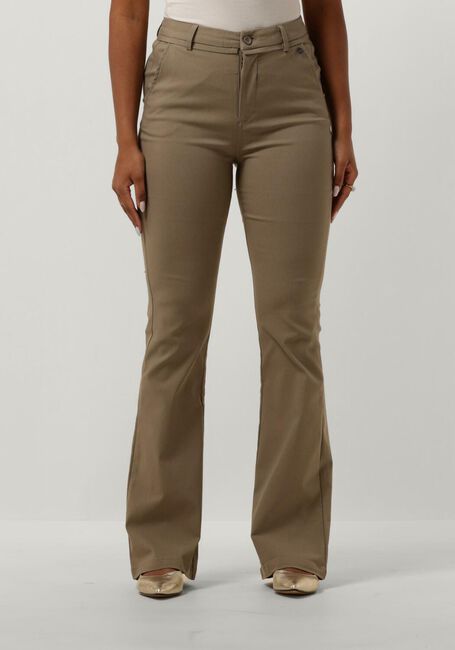 MINUS Pantalon évasé CARMA FLARED PANT en taupe - large