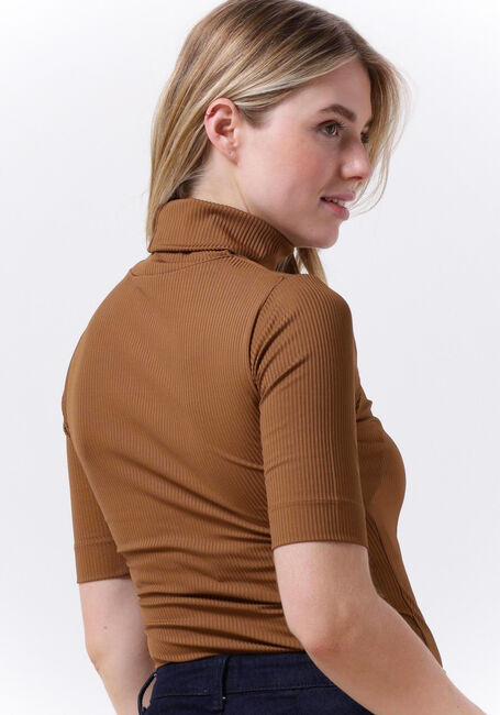 MY ESSENTIAL WARDROBE Haut ZOE KATE ROLLNECK BLOUSE en marron - large