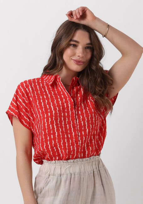 BY-BAR Blouse KARLY RED GROOVE BLOUSE en rouge - large