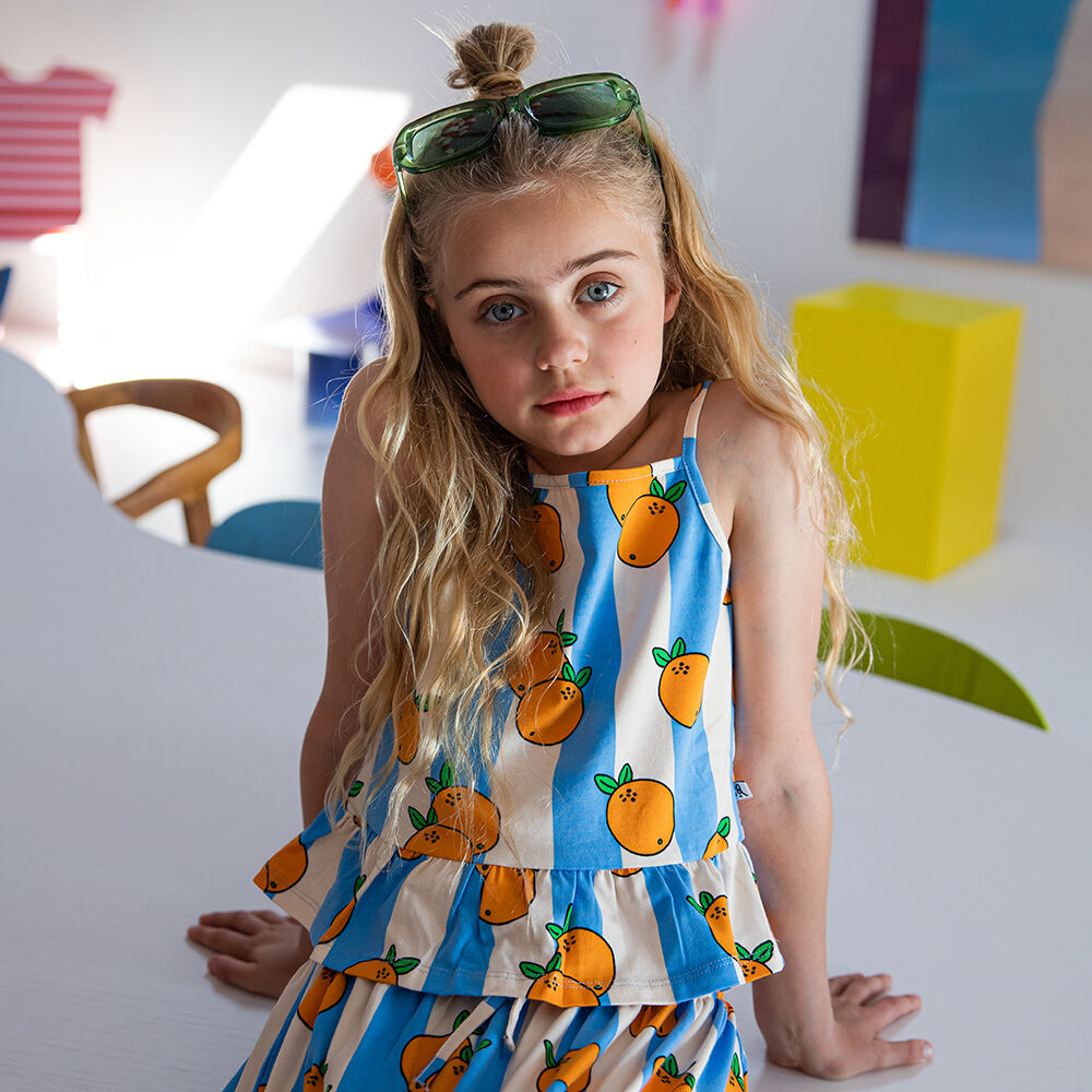 CARLIJNQ Haut ORANGE-SUN TOP en multicolore - large