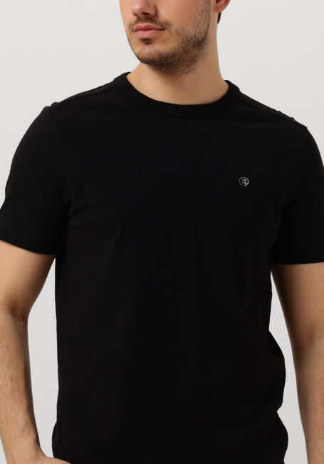 CAST IRON T-shirt SHORT SLEEVE R-NECK ORGANIC COTTON SLUB ESSENTIAL en noir - large
