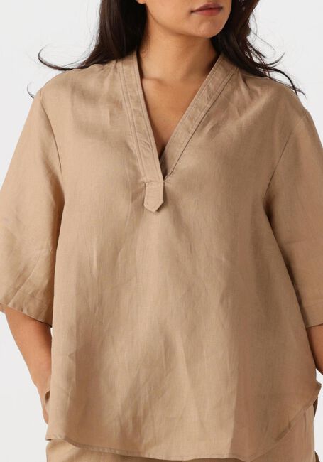 RESORT FINEST Haut SHORT SLEEVE BLOUSE en beige - large