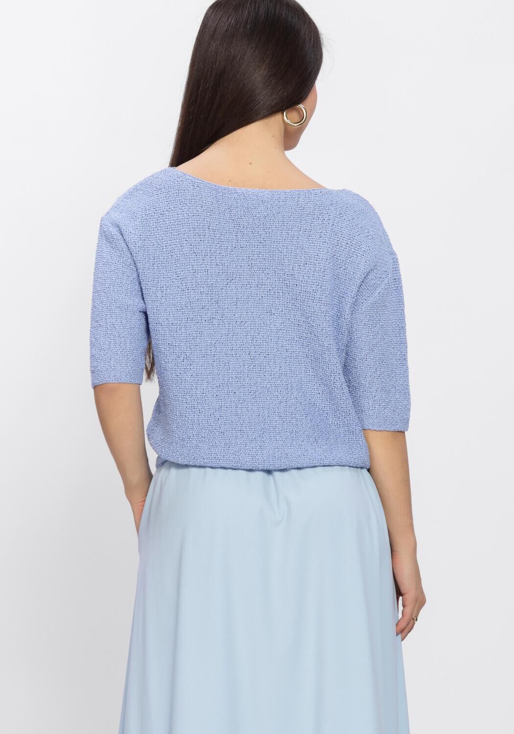 Blauwe AIMEE THE LABEL Truien/vesten NIKITA PULLOVER - large