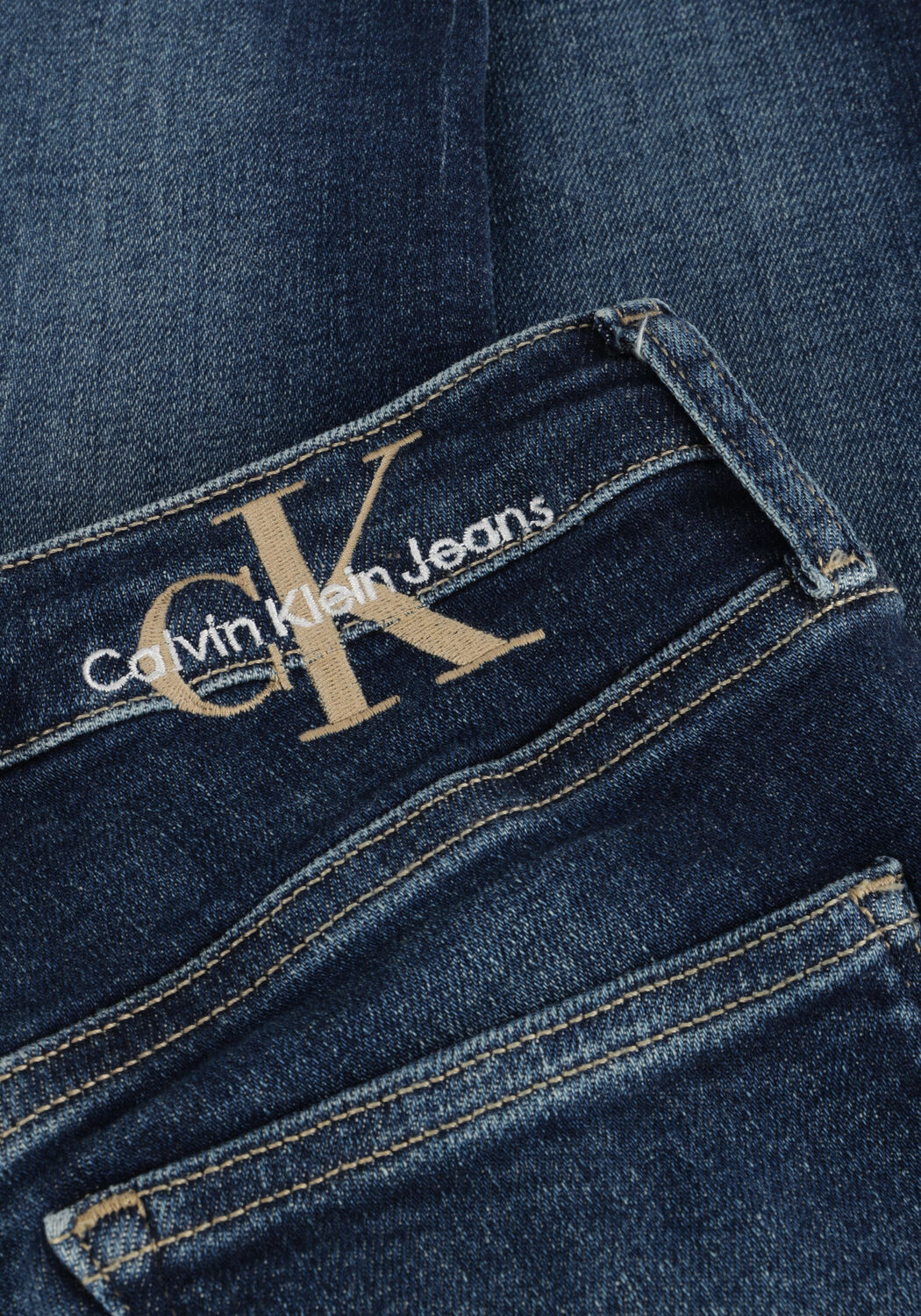 CALVIN KLEIN Slim fit jeans HIGH RISE SKINNY Bleu fonc&eacute; - large