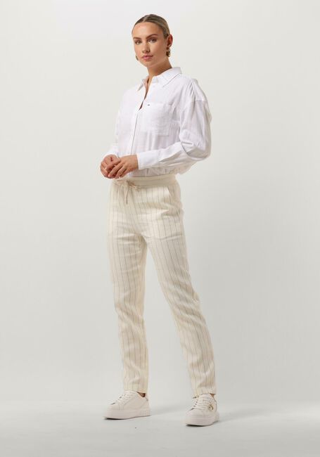 Witte TOMMY JEANS  TJW SP OVR LINEN SHIRT - large