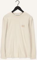 CALVIN KLEIN Pull SHRUNKEN BADGE LS WAFFLE TEE en beige CALVIN KLEIN Pull SHRUNKEN BADGE LS WAFFLE TEE en beige - medium