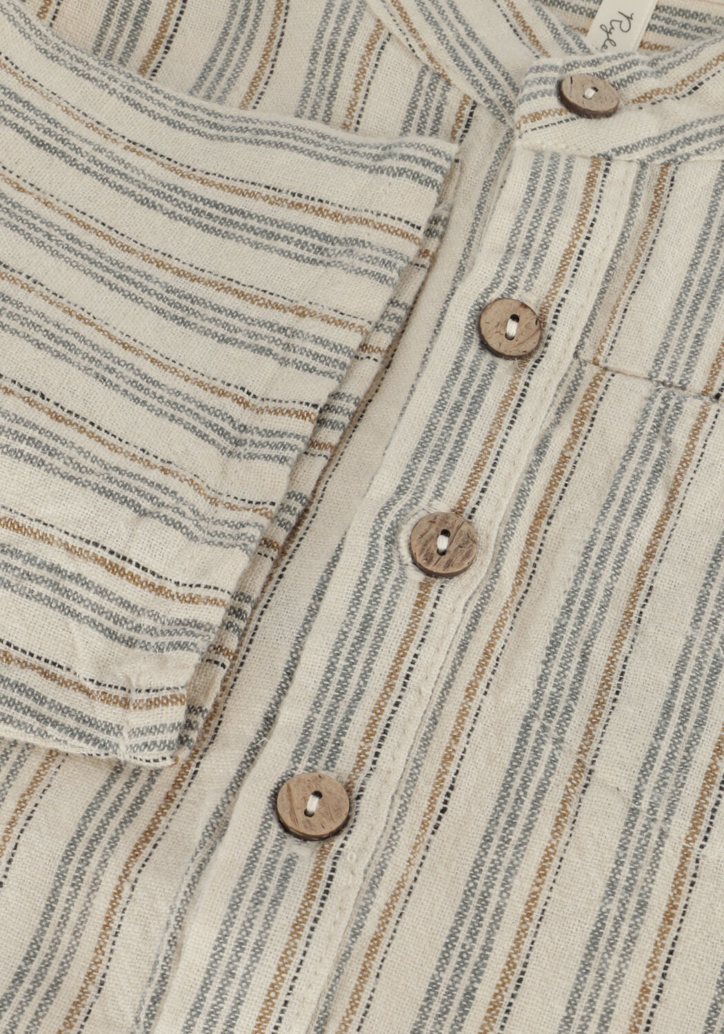 RYLEE + CRU Chemises classiques SHORT SLEEVE MASON SHIRT NAUTICAL STRIPE en beige - large