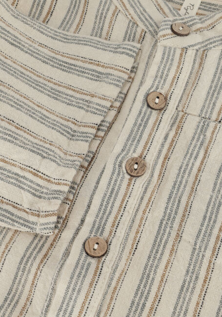 RYLEE + CRU Chemises classiques SHORT SLEEVE MASON SHIRT NAUTICAL STRIPE en beige - large