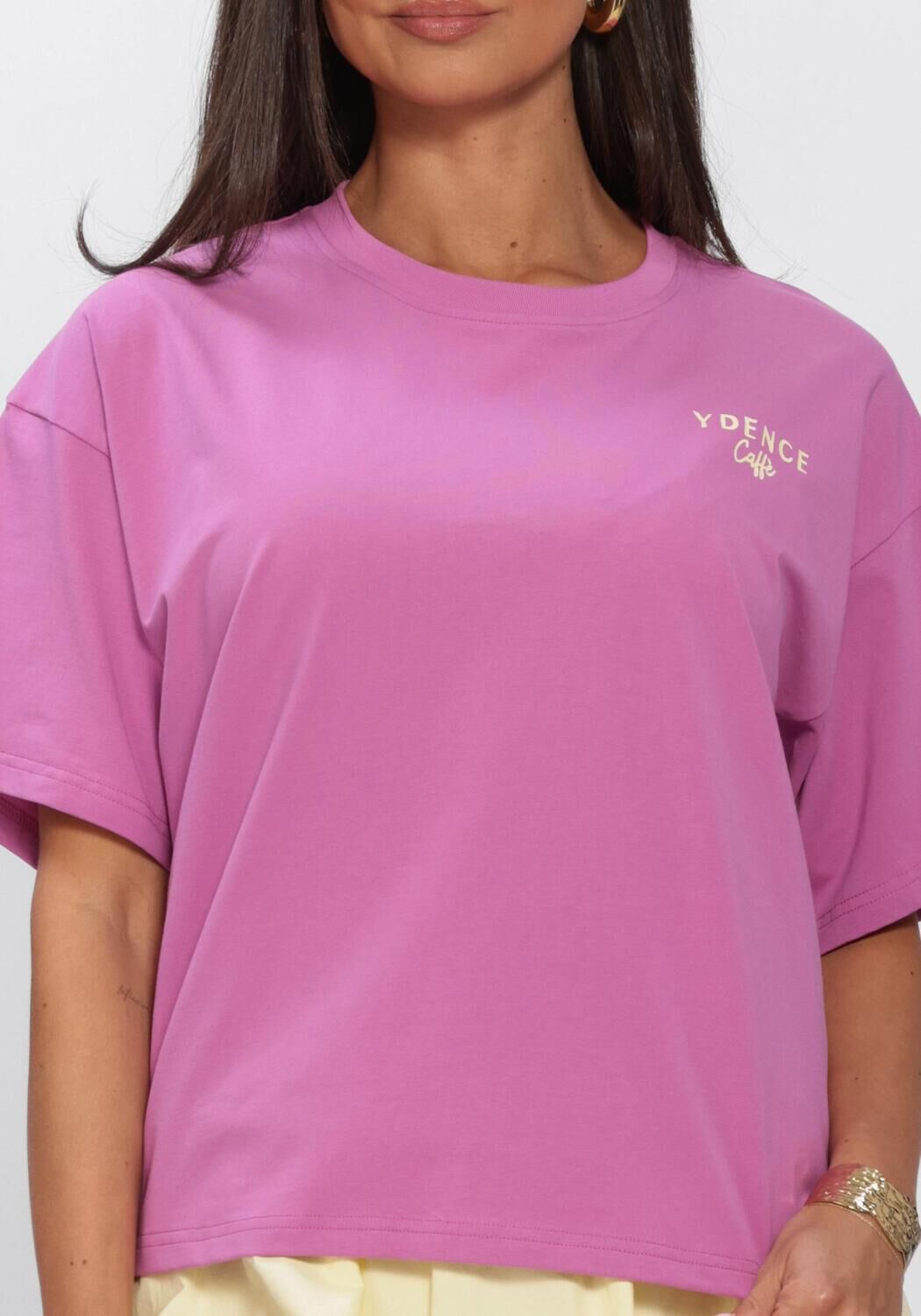 YDENCE T-SHIRT YDENCE CAFE Hauts & T-shirts en rose - large