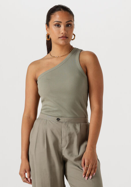 SELECTED FEMME Haut SLFANNA ONE SHOULDER TOP Olive - large
