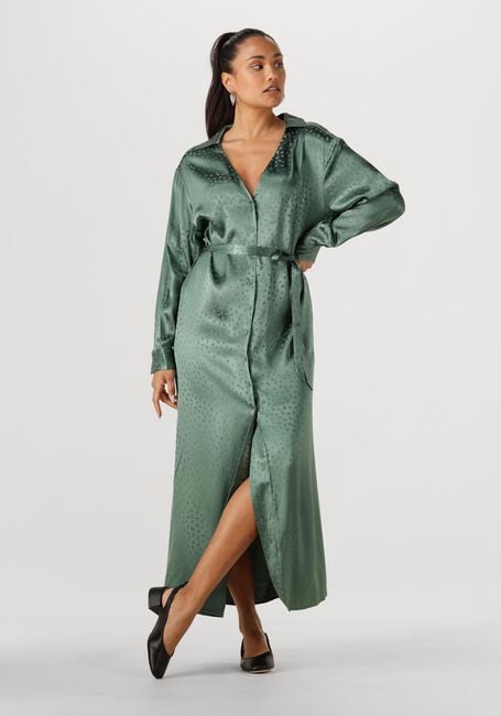 ANOTHER LABEL Robe midi NOEL DRESS L/S en vert - large