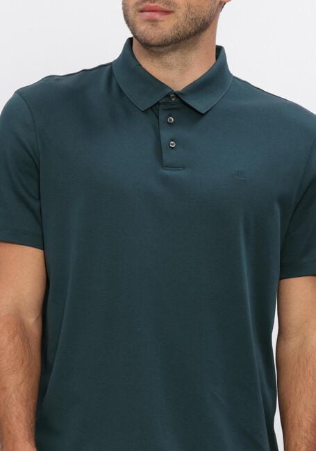 Donkergroene CALVIN KLEIN Polo SS SUPIMA CHEST EMB POLO - large