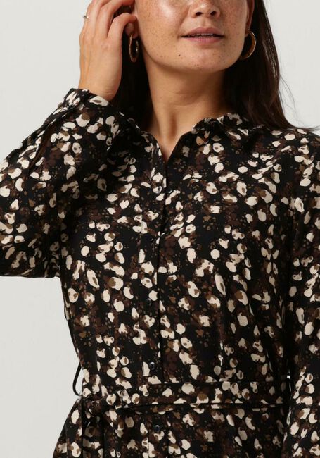 OBJECT Robe midi OBJLEONORA L/S SHIRT DRESS NOOS en noir - large