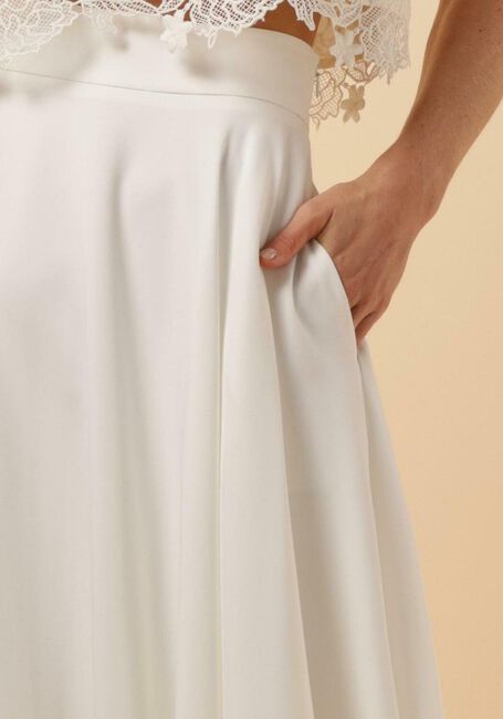 Gebroken wit Y.A.S.  YASDANIELLE HW MAXI SKIRT - large