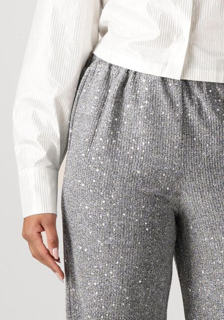 ALIX THE LABEL Pantalon large LADIES WOVEN SEQUIN PANT en gris - large