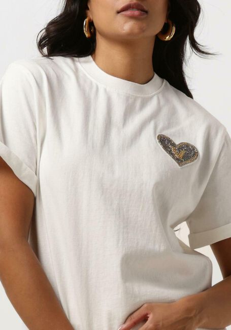 JOSH V T-shirt ROXY BEADED Blanc - large