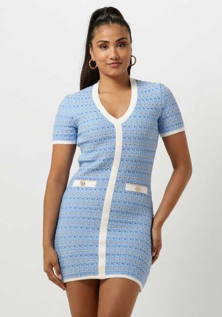 LIU JO Mini robe ABITO MAGLIA M/C STRUCTUR Bleu clair - large