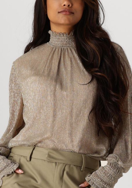 MOS MOSH XIMENA GLAM LS BLOUSE Blouses en beige - large