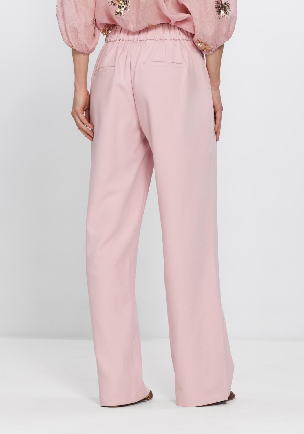 NUKUS Pantalon large JILL PANTS Rose clair - large