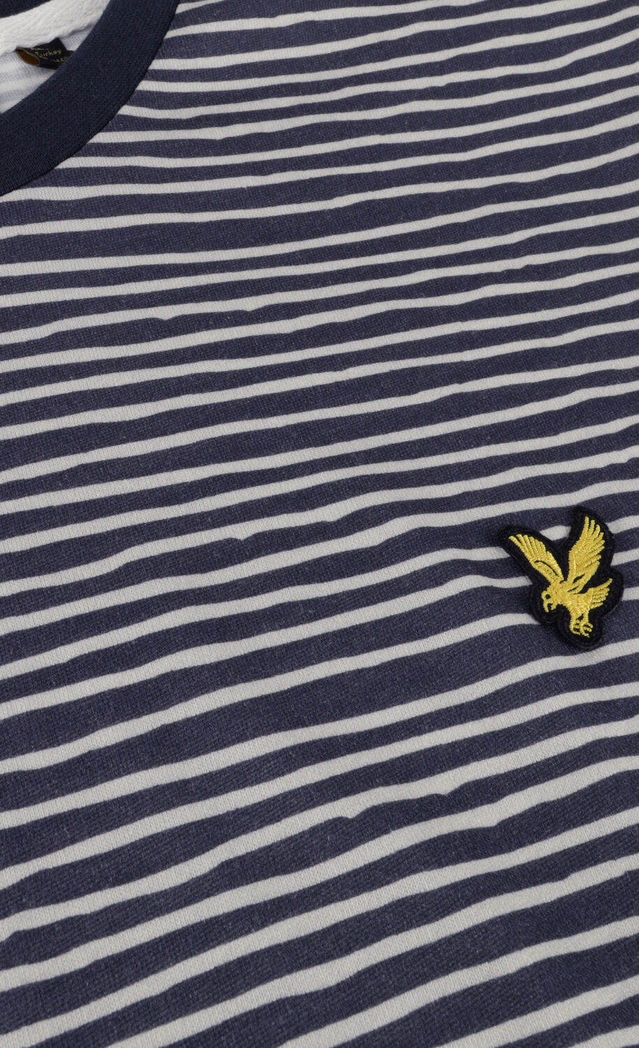 LYLE & SCOTT T-shirt BRETON STRIPE T-SHIRT Bleu fonc&eacute; - large