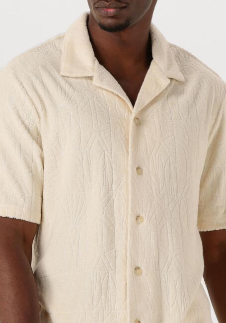 SHIWI Chemise décontracté MEN TED SHORT SLEEVE GEO SUN en beige - large