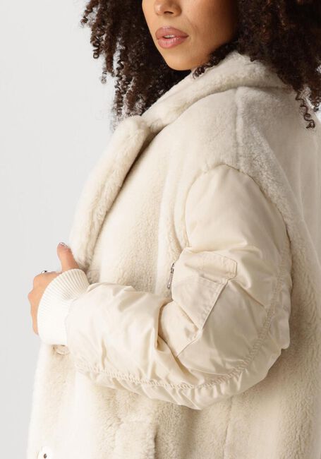 LIU JO Manteau Teddy CAPPOTTO TS NAVETTA Crème - large