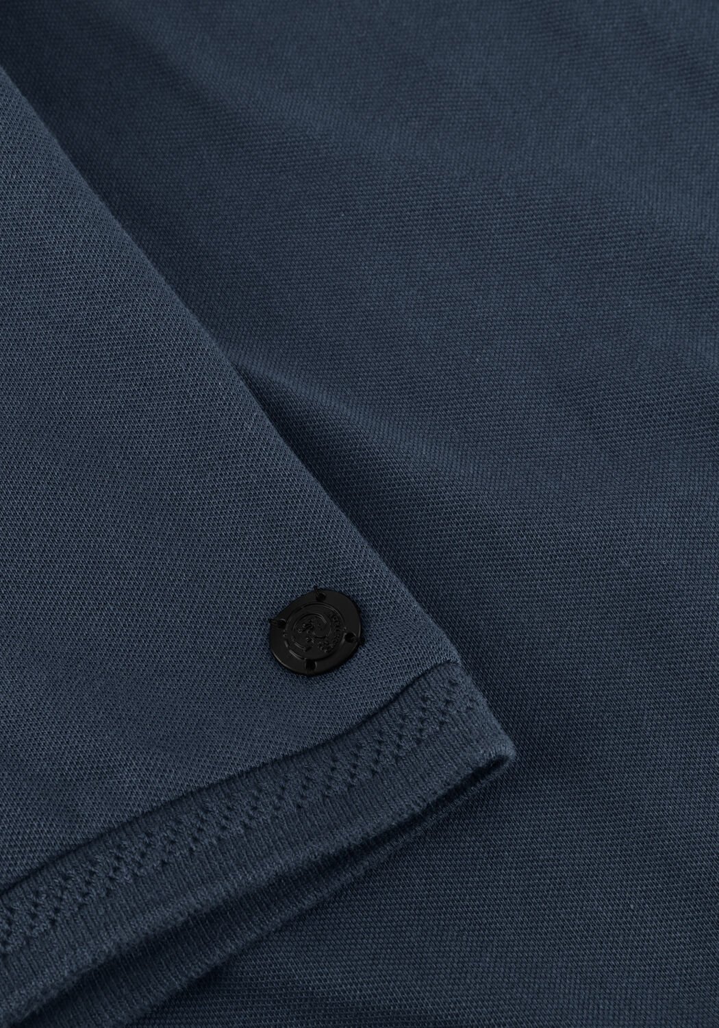 Donkerblauwe CAST IRON Polo SLIM FIT FINE PIQUE ESSENTIAL - large