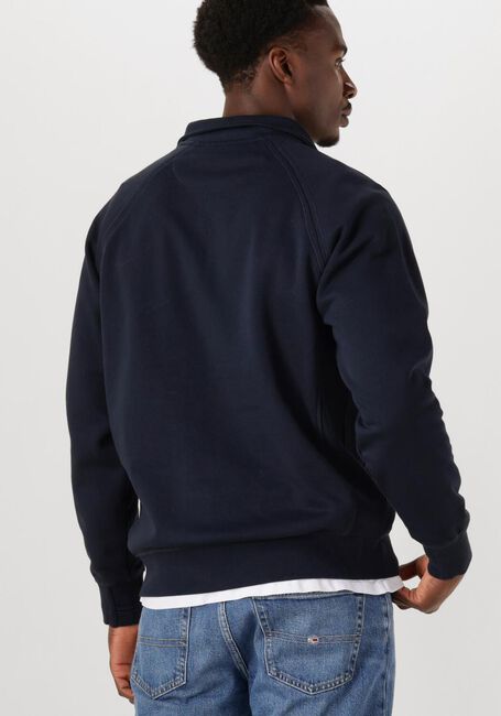 Blauwe BUTCHER OF BLUE Sweater ARMY HALF ZIP - large