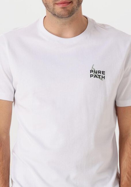 Witte PURE PATH T-shirt REGULAR FIT CREWNECK SS T-SHIRTS - large