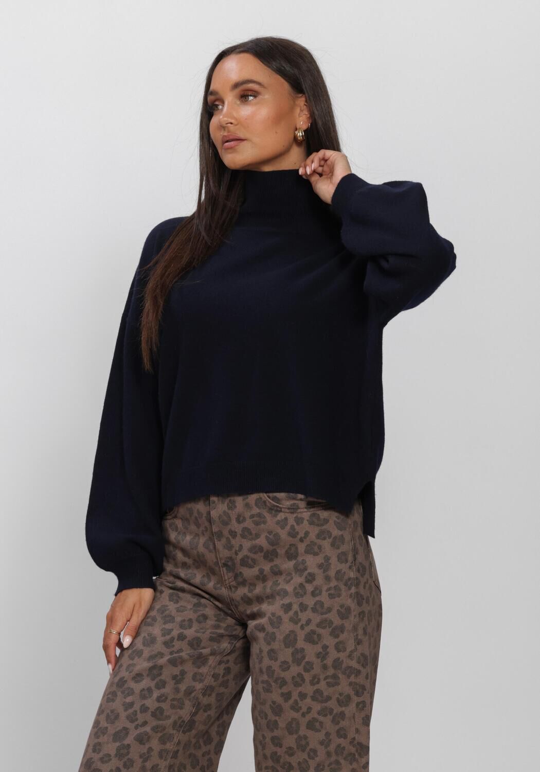 BY-BAR Pull SAMMIE PULLOVER Bleu fonc&eacute; - large